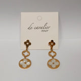 De Cavalier Gold & Rose Gold Earrings