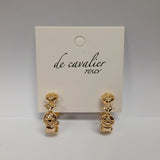 De Cavalier Gold & Rose Gold Earrings