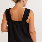 SEE SAW Linen Square Neck Top