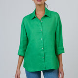 Enveloppe Boyfriend Plain Linen Shirt