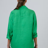 Enveloppe Boyfriend Plain Linen Shirt