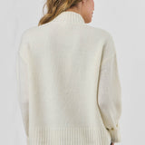 Olive et Julie Funnel Neck Sweater