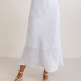 SEE SAW Linen Bias Slip Skirt
