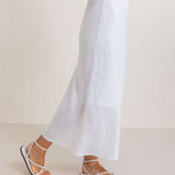 SEE SAW Linen Bias Slip Skirt