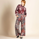 Megan Salmon Eden Loose Wide Leg Pant