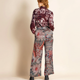 Megan Salmon Eden Loose Wide Leg Pant