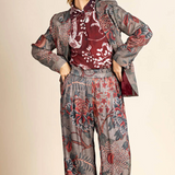 Megan Salmon Eden Loose Wide Leg Pant