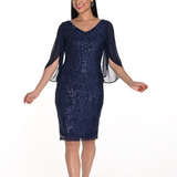 Frank Lyman Drape Sleeve Dress