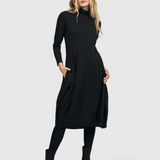 Alembika Essentials Turtleneck Cocoon Dress