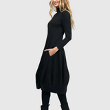 Alembika Essentials Turtleneck Cocoon Dress