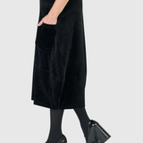 Alembika Licorice Velvet Skirt