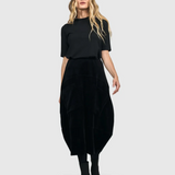 Alembika Licorice Velvet Skirt