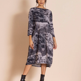 Megan Salmon Parrot Knit Ballet Romance Dress