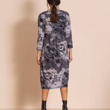 Megan Salmon Parrot Knit Ballet Romance Dress