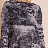 Megan Salmon Parrot Knit Ballet Romance Dress