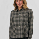 Naturals by Olive et Julie Mesh Plaid Top