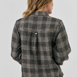 Naturals by Olive et Julie Mesh Plaid Top