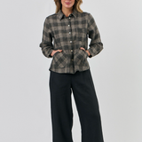 Naturals by Olive et Julie Mesh Plaid Top