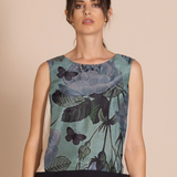 Megan Salmon Butterfly Panel Top