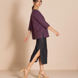 Megan Salmon Lulu Pleat Tee Top