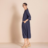 Megan Salmon Lulu Pleat Romance Dress