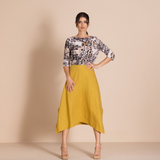 Megan Salmon Lulu Pleat Hanky Skirt