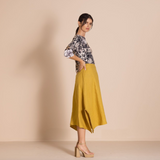 Megan Salmon Lulu Pleat Hanky Skirt