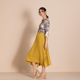 Megan Salmon Lulu Pleat Hanky Skirt