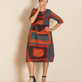 Megan Salmon Linen Romance Dress