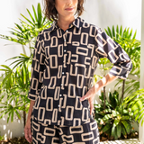 SEE SAW Cotton 3/4 Sleeve Shirt