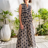 SEE SAW Cotton Elastic Wide Leg Pant