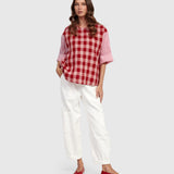 Alembika Checkered T-shirt Top