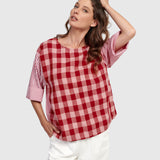 Alembika Checkered T-shirt Top