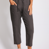 SEE SAW Linen 7/8 Drawstring Pants