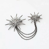 b.l.k. label Double Star Brooch