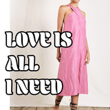 B.yu Fuschia Crossover Dress