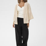 Cream Amelia Short Kimono