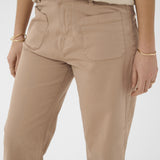 Cream Berta Twill 7/8 Pants