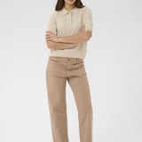 Cream Berta Twill 7/8 Pants