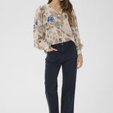 Cream Berta Twill 7/8 Pants