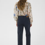 Cream Berta Twill 7/8 Pants