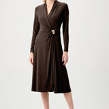 Joseph Ribkoff Melange Silky Knit Wrap Dress
