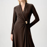Joseph Ribkoff Melange Silky Knit Wrap Dress