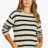 JUMP Slub Stripe Pullover