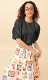 Emily Lovelock Greta Print Skirt