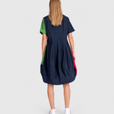 Alembika Barb Cotton Shirtdress, Navy Multi