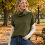 See Saw Cowl Neck Top