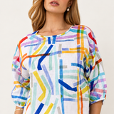 Kaleido Linen Balloon Top