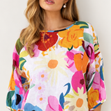 Kaleido Linen Balloon Top