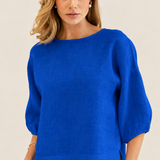 Kaleido Linen Balloon Top